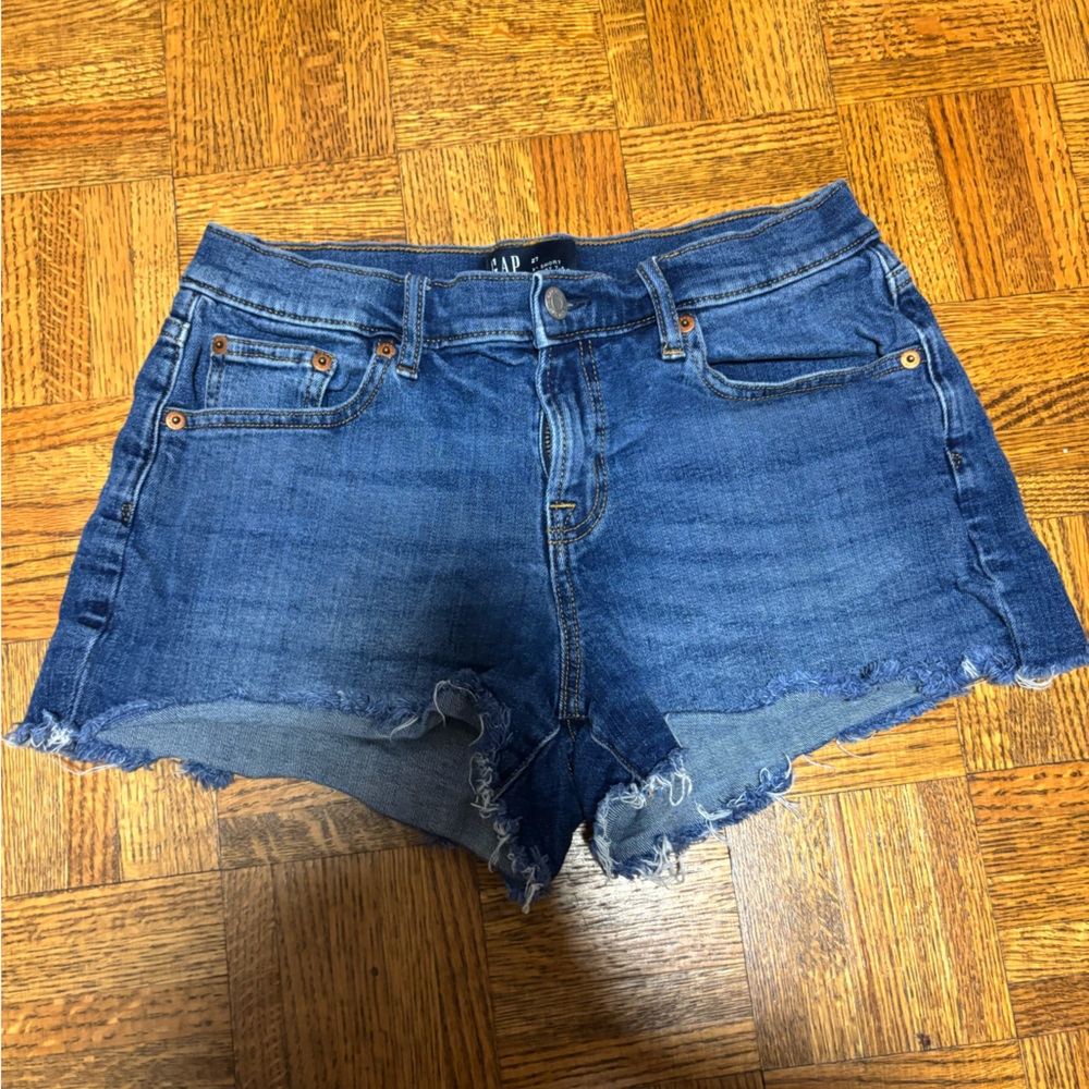 Gap Women's Dark Blue Jean Shorts